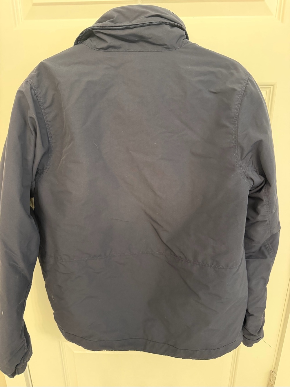 Patagonia Mens Small Lone Mountain Parka Navy Blue Full Zip Insulated Jacket - Picture 2 of 12